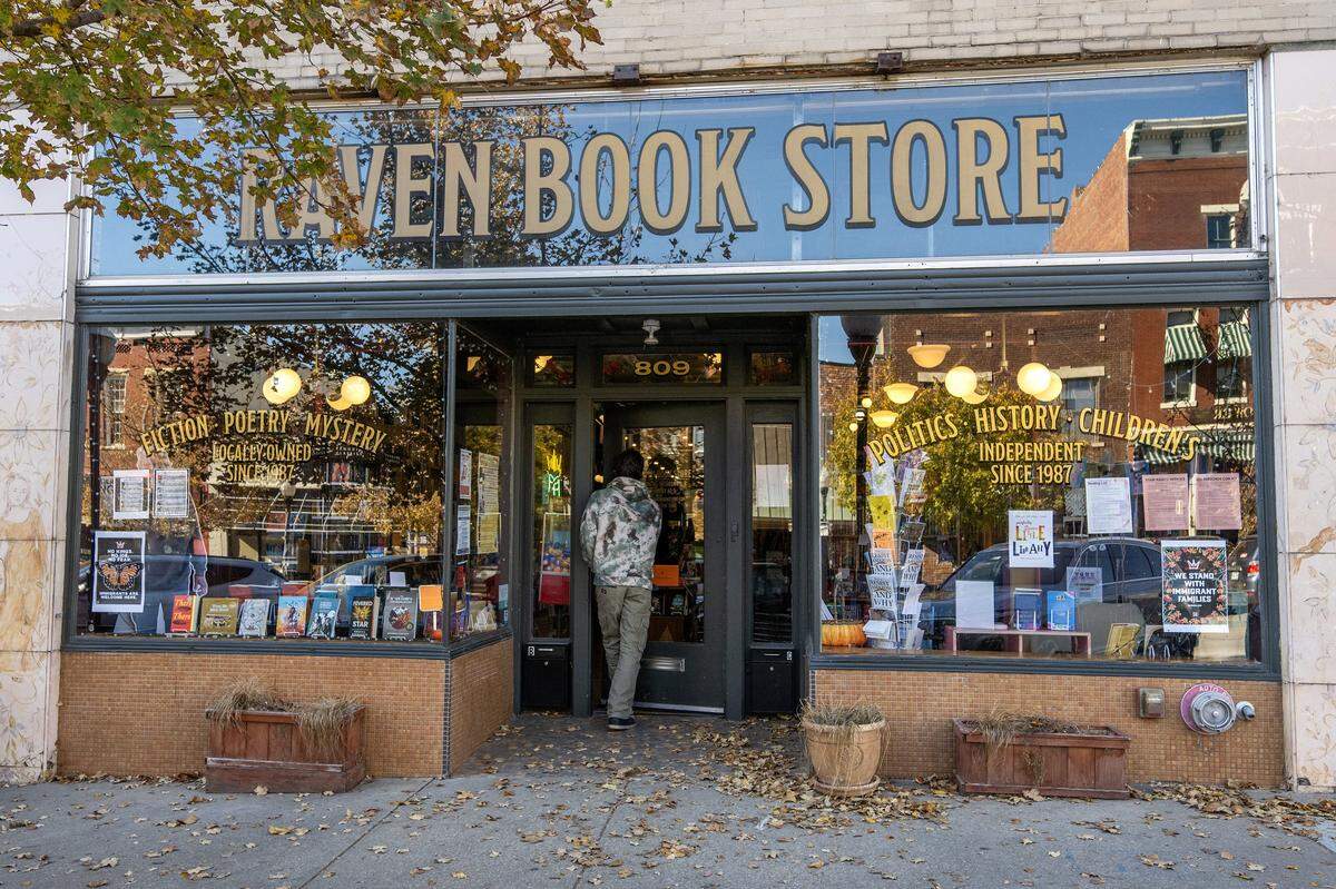 Raven Book Store at 809 Massachusetts St., is pictured on Wednesday, Nov. 5, 2025, in Lawrence.