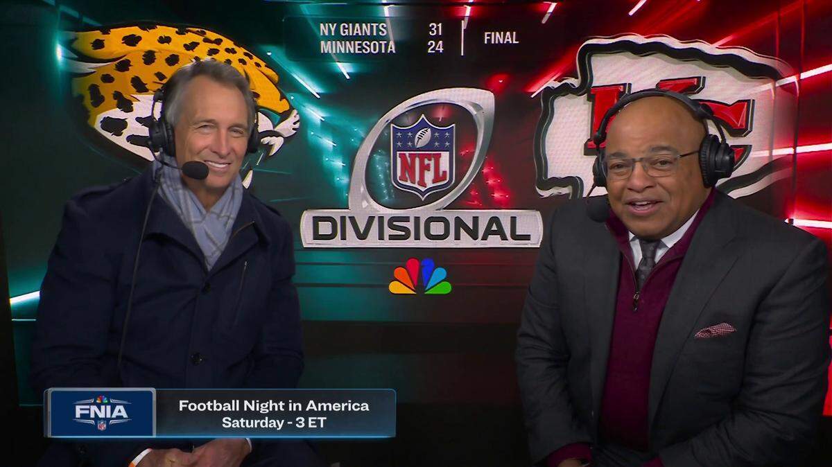 Mike Tirico and Cris Collinsworth will work Super Bowl LX.