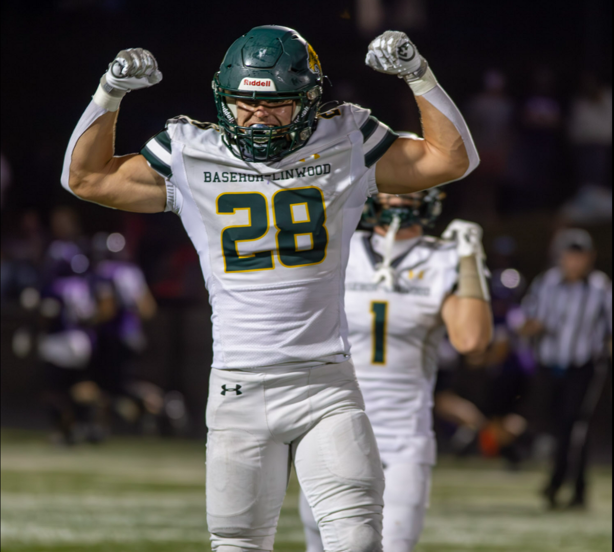 Basehor-Linwood senior linebacker Garrett Pierce