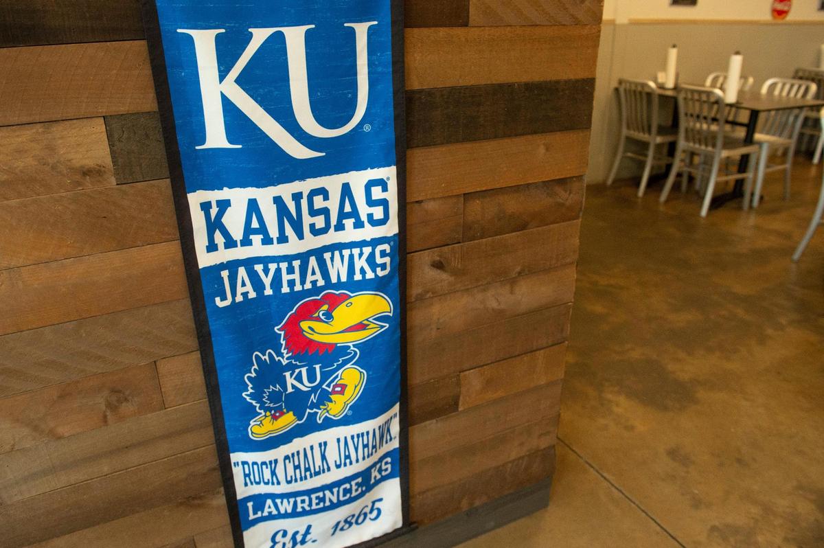 Signs of Steve Mock’s Kansas roots can be seen inside Smoked, a barbecue restaurant in Harahan, Louisiana. Mock comes from Lawrence originally.