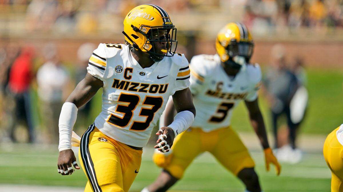 Missouri Tigers linebacker Chad Bailey (No. 33) is probable to play against Vanderbilt on Saturday in Columbia, MU coach Eli Drinkwitz said Tuesday.