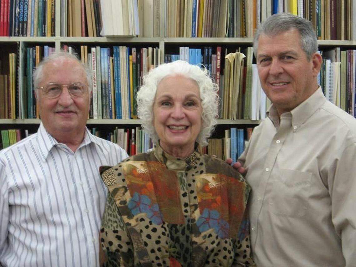 From left, Don Shoberg, Annette Luyben and Rich Coble. Annette Luyben made the difficult choice to shut down Luyben Music.