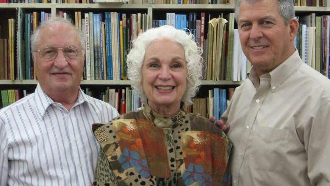 From left, Don Shoberg, Annette Luyben and Rich Coble. Annette Luyben made the difficult choice to shut down Luyben Music later this month.