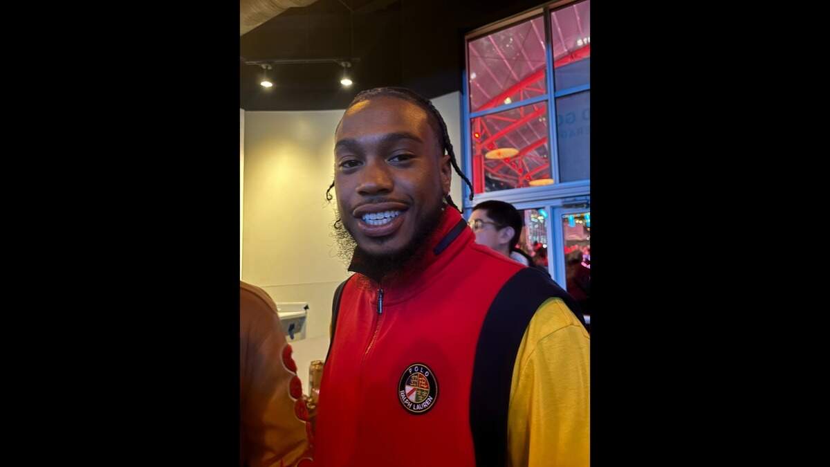 Manny Emanuel, 26, watched the Super Bowl Sunday at Kansas City’s Power & Light District watch party.