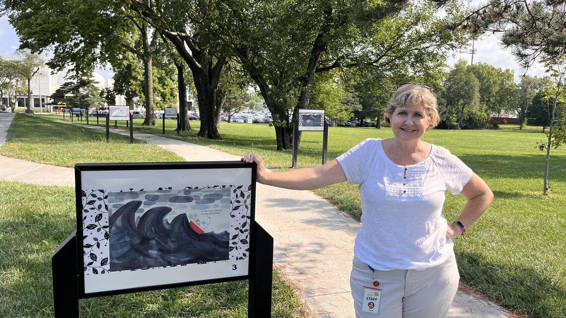 Johnson County Library program specialist Carrie Worth developed and heads up the library’s Walk and Read program — a different kind of storytelling outside in Johnson County.