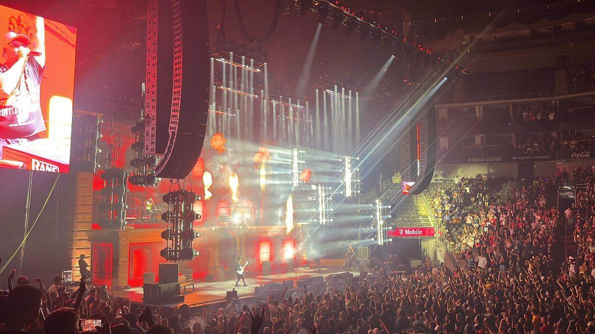 Lil Wayne, with guitar in hand, treated fans to his greatest hits during a 90-minute set list at T-Mobile Center in Kansas City Aug. 26, 2025.