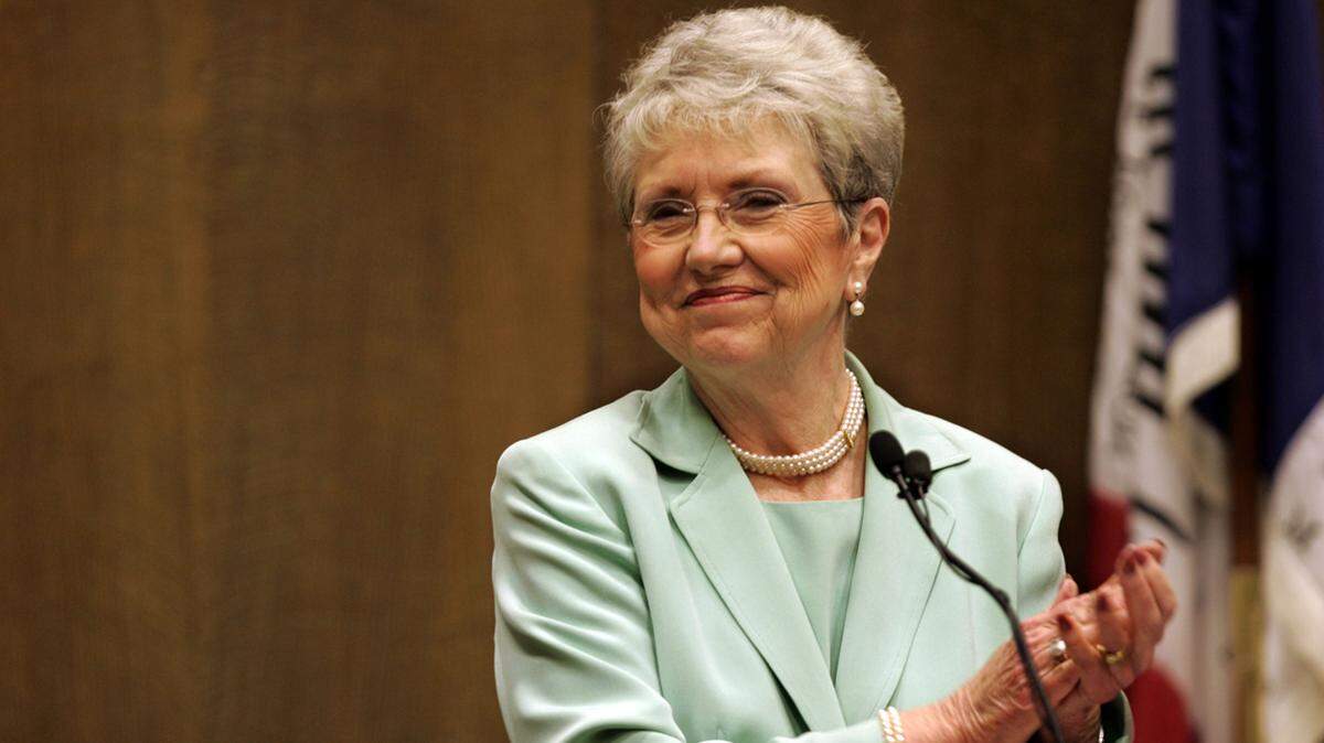 Kay Barnes, the first woman elected as Kansas City’s mayor, was instrumental in redeveloping the city center.