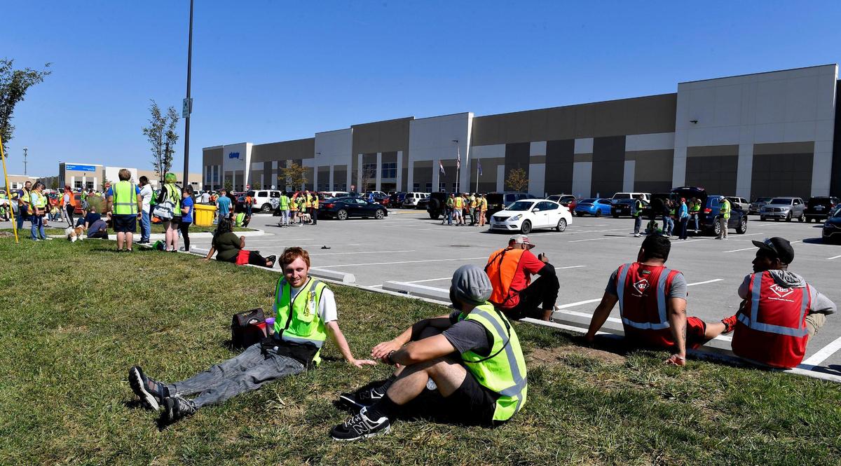 Employees at a Chewy warhouse in Belton wait in a parking lot at the facility after being evacuated Tuesday due to reports of an active shooter in the business.. No victims were located according to Belton police. Officers were clearing two buildings at the facility, Belton Police Department Lt. Dan Davis said in an email just before 12:30 p.m. “These warehouses are extremely large and they’re going to take quite some time to thoroughly clear and ensure that everybody is safe — employees and the public,” Davis said at a news briefing.