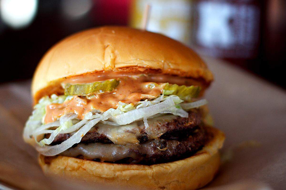 The Big Mock burger at BRGR Kitchen + Bar.