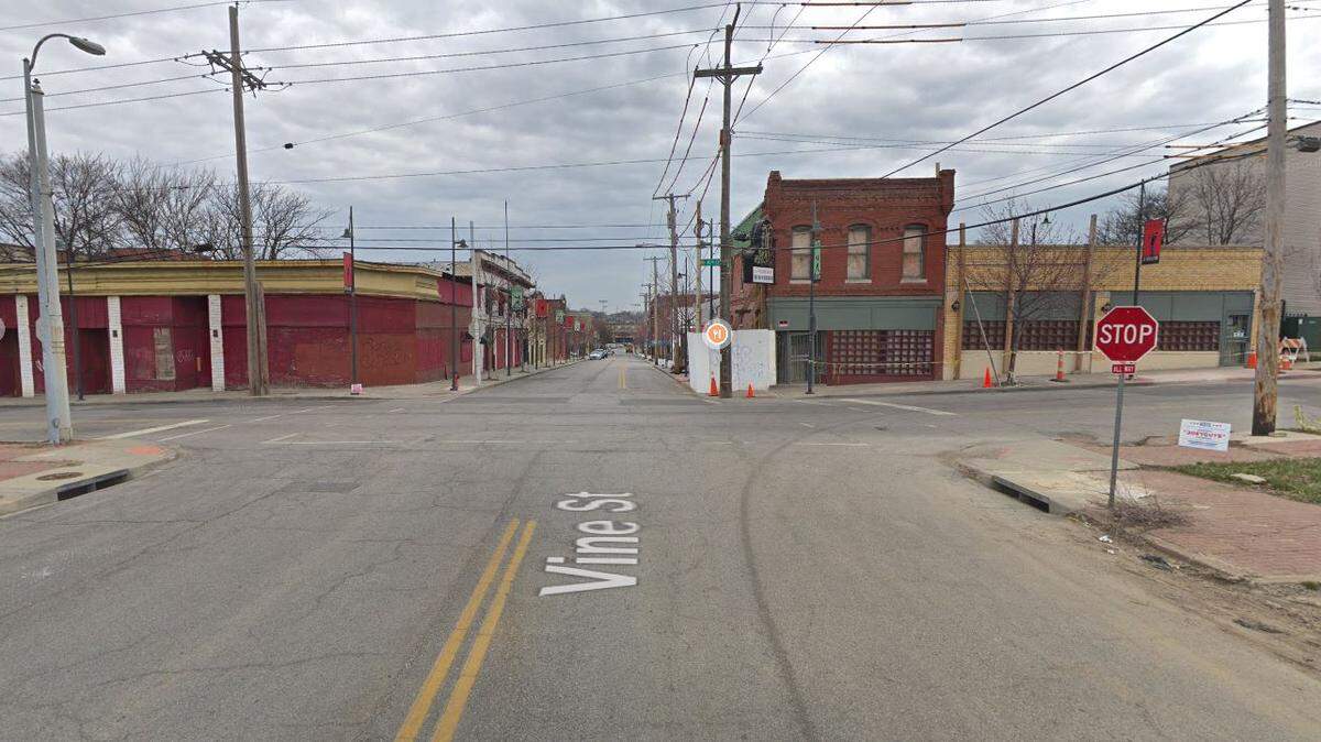 A Google Maps street view image from March 2019 shows the general area of 19th and Vine streets.