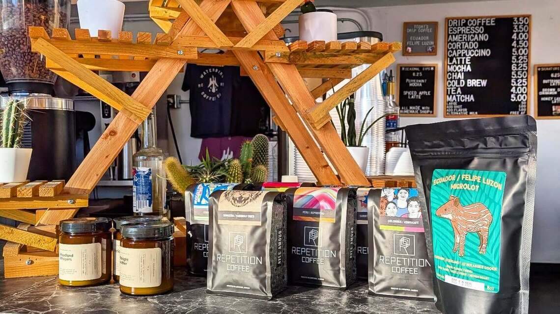 A downtown Kansas City coffee shop is for sale after closing this spring