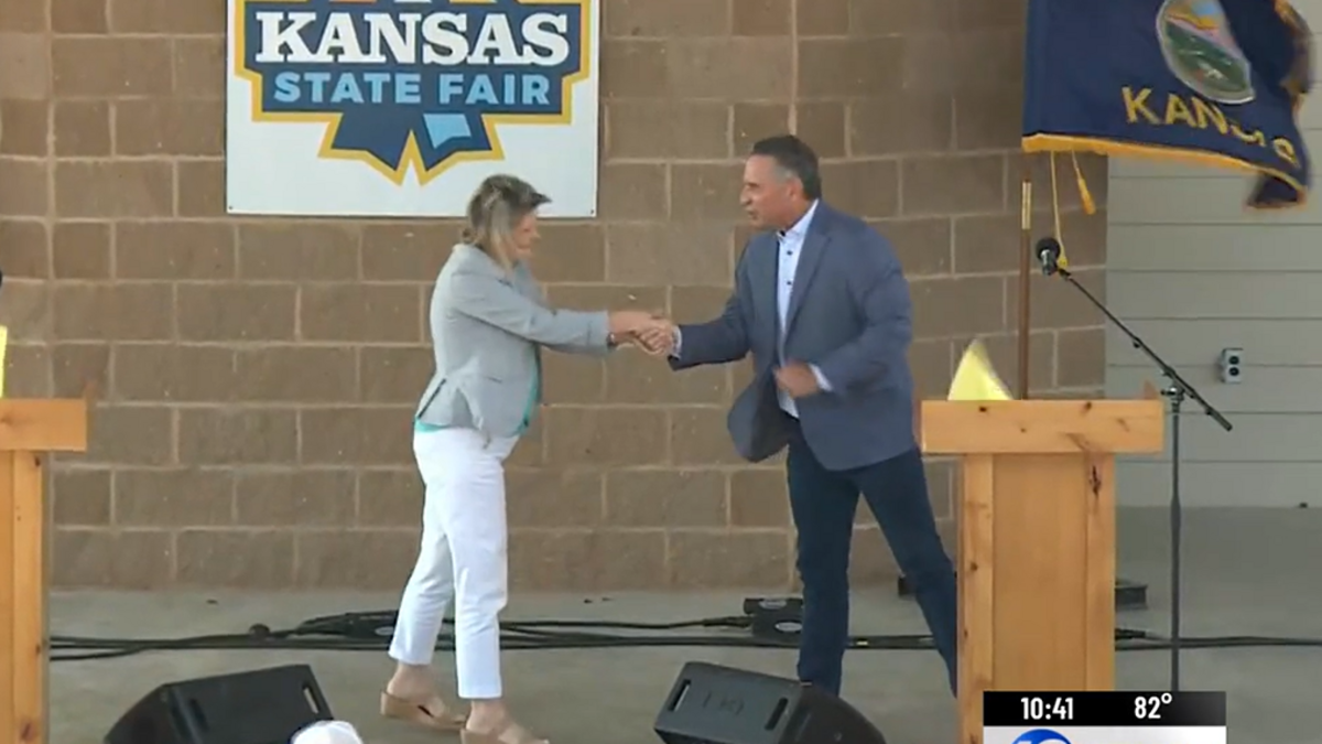 Masterson, Holscher land blows in first face-to-face Kansas gubernatorial debate