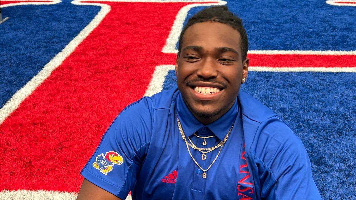 KU junior quarterback Jalon Daniels spoke with reporters at KU football’s Media Day on Wednesday.
