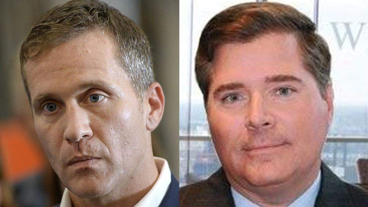 Gov. Eric Greitens and St. Louis lawyer Mark Bobak
