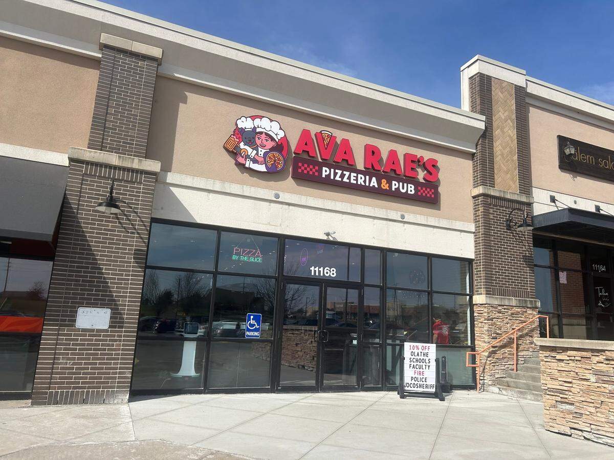 Ava Rae’s, 11168 Lone Elm Road, sells pizza, pasta, salads, sandwiches and more.
