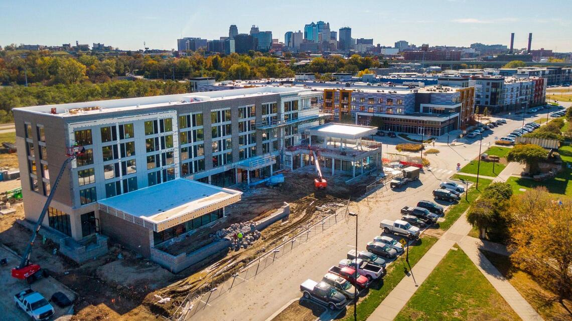 Boutique riverfront hotel close to KC Current stadium taking shape. See the progress