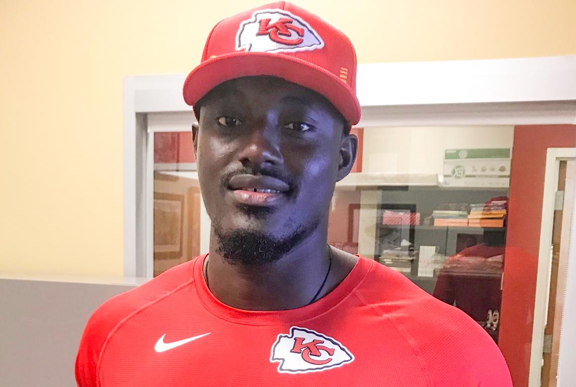 Kehinde Hassan Oginni is trying to make the Kansas City Chiefs’ roster this offseason.