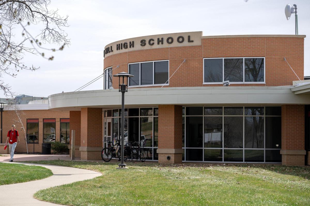 Park Hill High School at 7701 NW Barry Rd., is seen on Tuesday, March 18, 2025, in Kansas City.