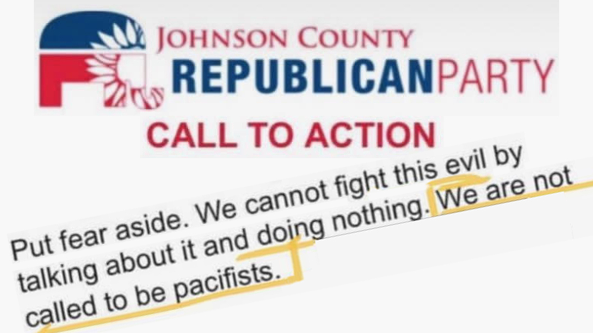 Kids who have to deal with gun violence drills don’t need this Johnson County Republican Party message.