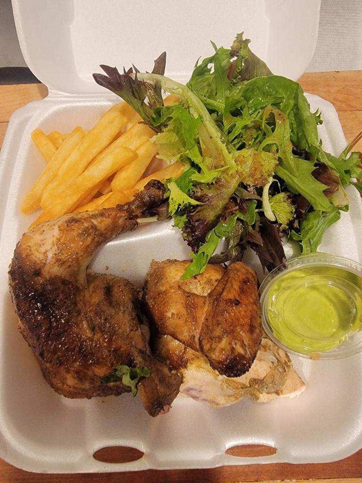 A plated Brasa Nation meal.