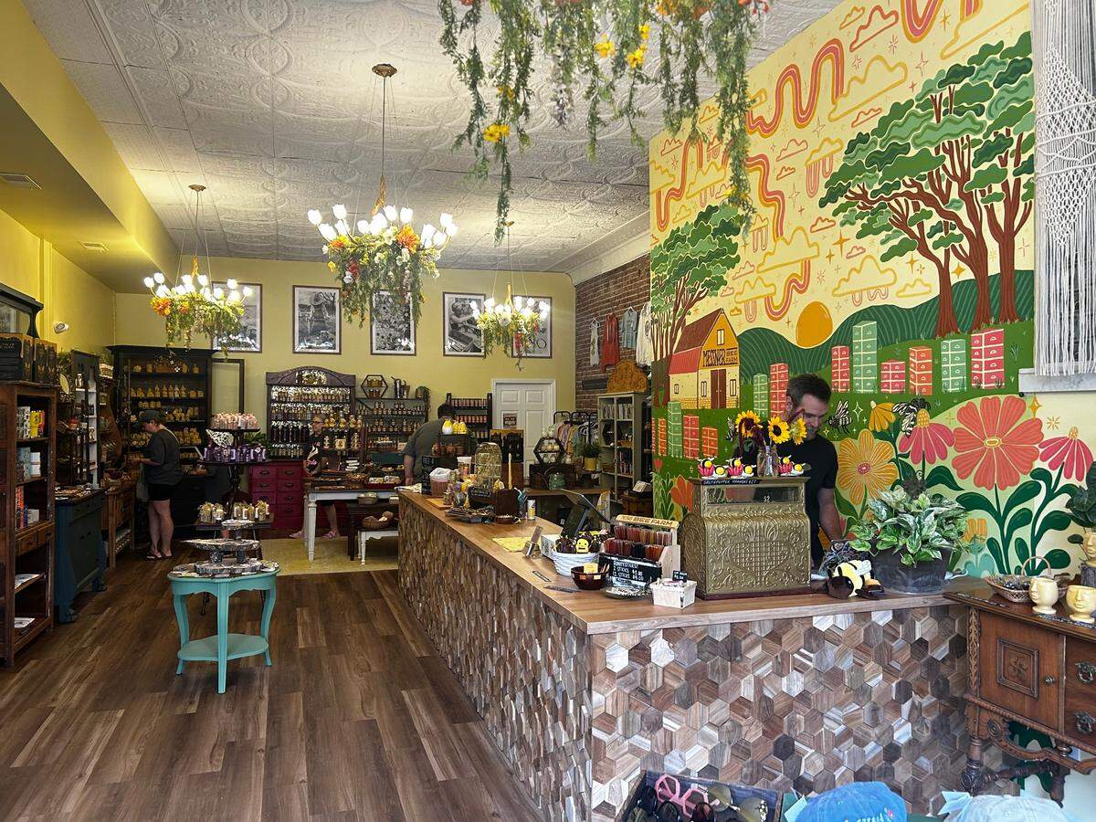 Messner Bee Farm sells local raw honey, beeswax lip balm, candles, and other products.