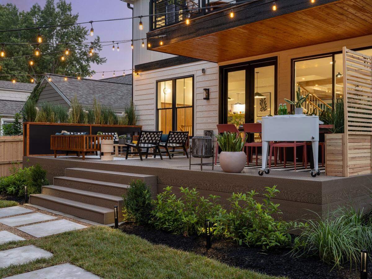 The backyard was a key reason HGTV chose this property for its next Urban Oasis giveaway.