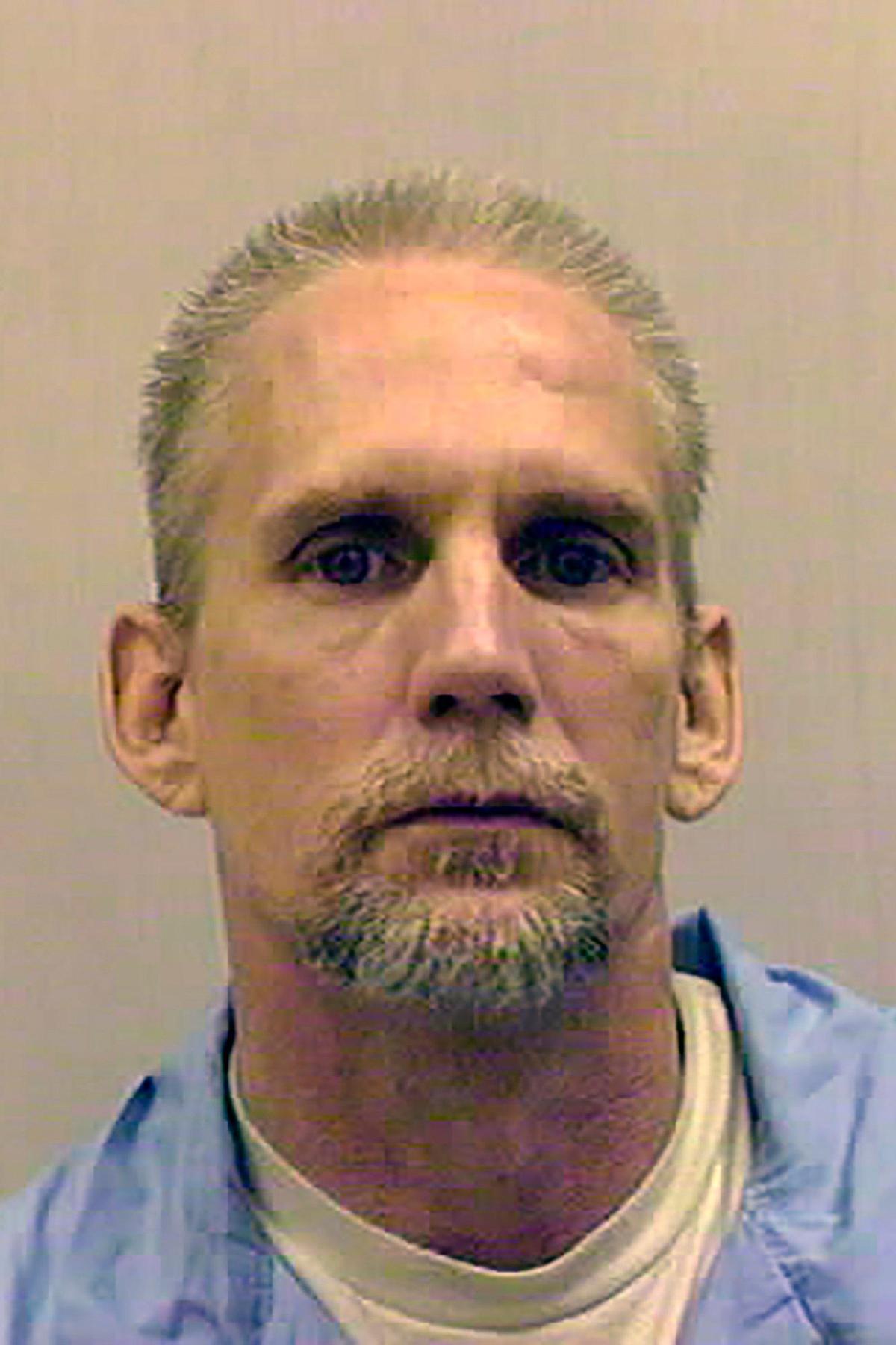This May 2000 photo provided by the Kansas Department of Corrections shows Wesley Ira Purkey, who was convicted of kidnapping and killing a 16-year-old girl, and was sentenced to death. Purkey’s execution is scheduled to occur on July 15, 2020, in Terre Haute, Ind. (Kansas Department of Corrections via AP)