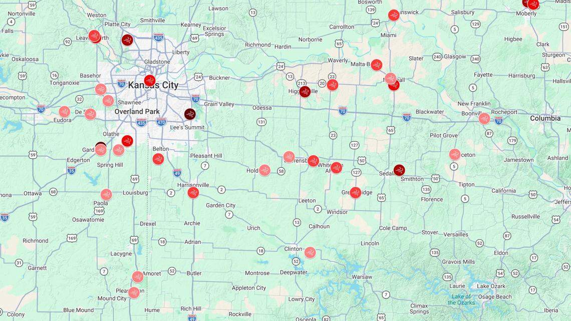 Howling winds hit Kansas City in late-season storm. Here’s where gusts were highest