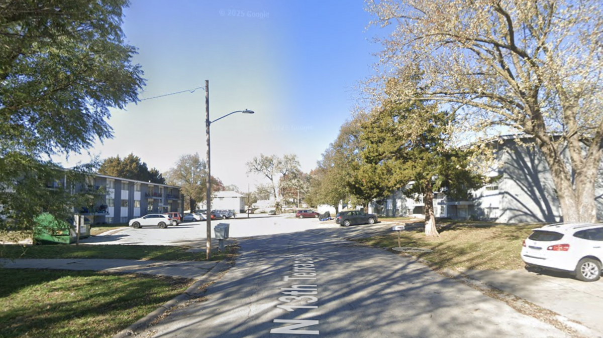 Officers with the Leavenworth Police Department and U.S. Marshals attempted to serve a warrant in the 700 block of North 13th Terrace in Leavenworth on Thursday, leading to an hours-long standoff with Joseph Lee Dickey. This Google Maps Street View image of the area is from Nov. 2024.