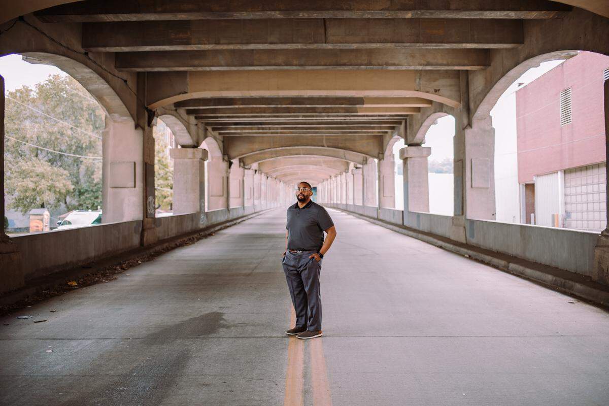 Kansas City wedding photographer Sydney Taylor (not pictured) envisions a proposal in an urban setting like under the 12th Street bridge.