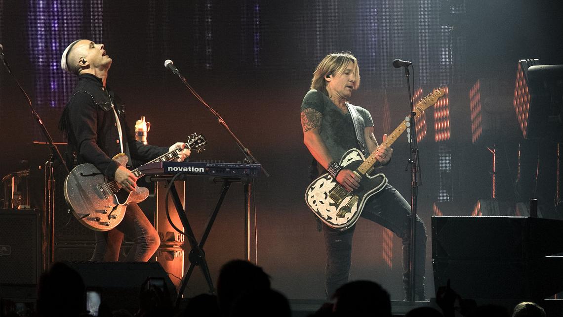 Keith Urban performed Friday at the Sprint Center on his Graffiti U World Tour.