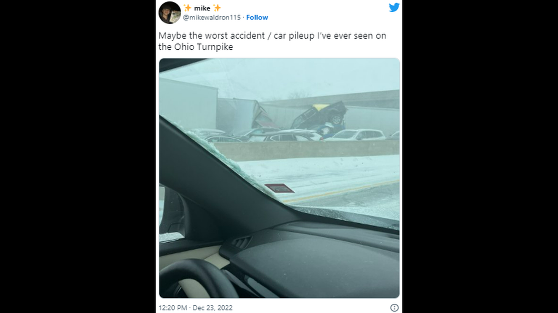 Multiple crashes have been reported on the Ohio turnpike as cars pile up, officials said.
