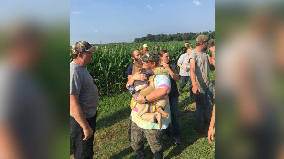 Remy Elliott, 3, was found sleeping in a cornfield about half a mile from her rural southeast Missouri home. She was reported missing on the night of Thursday, June, 14, 2018, and was found the next day.