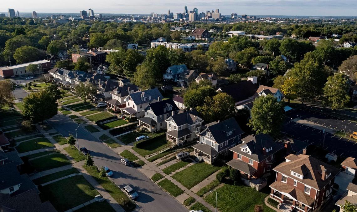 Victor Street, in the Santa Fe neighborhood on Kansas City’s east side is part of the 32-block neighborhood where Aim4Peace works. ​Advocates of the program say it never expanded beyond a limited area because of inadequate funding.