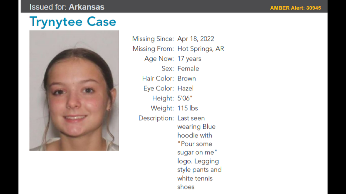 The teen has been missing since April 18 after leaving a shift at an Arkansas bakery.