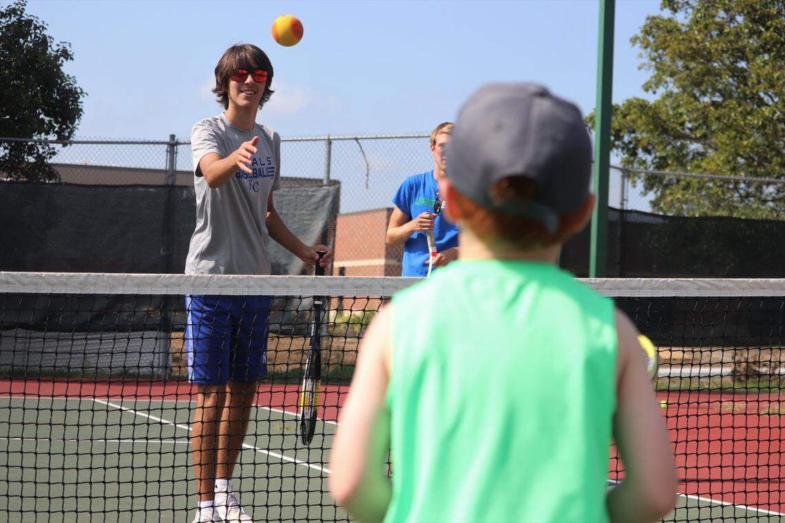 Blue Springs South High School tennis teams held a youth camp this summer.