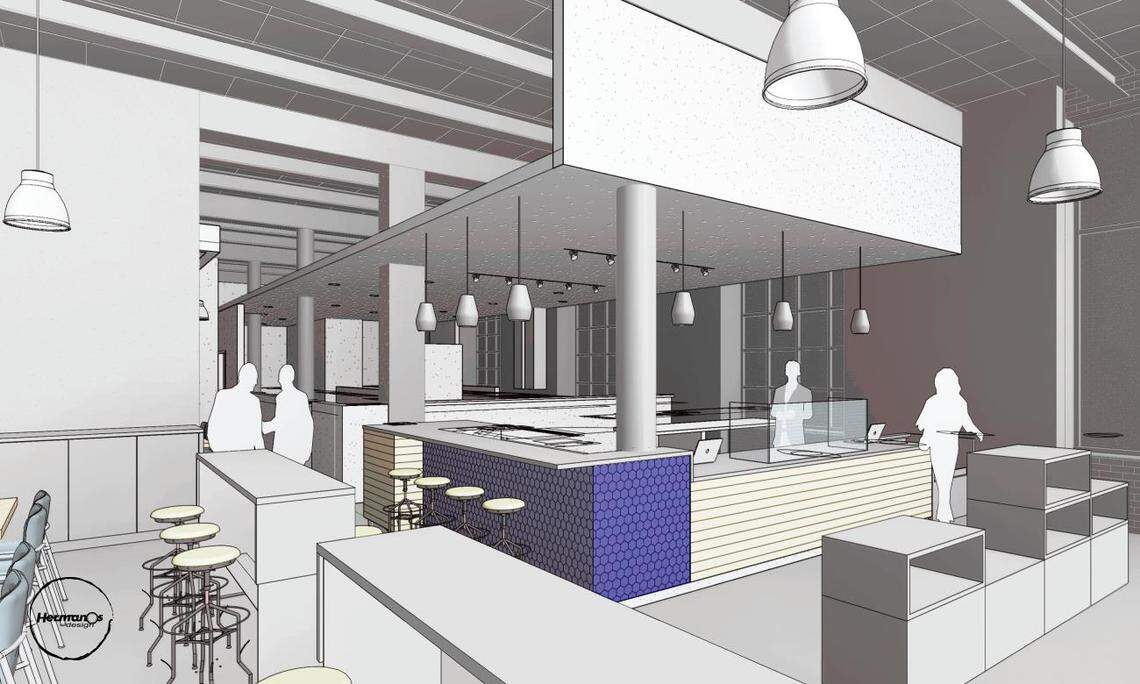 A rendering of the new Mildred’s at 908 Baltimore Ave.