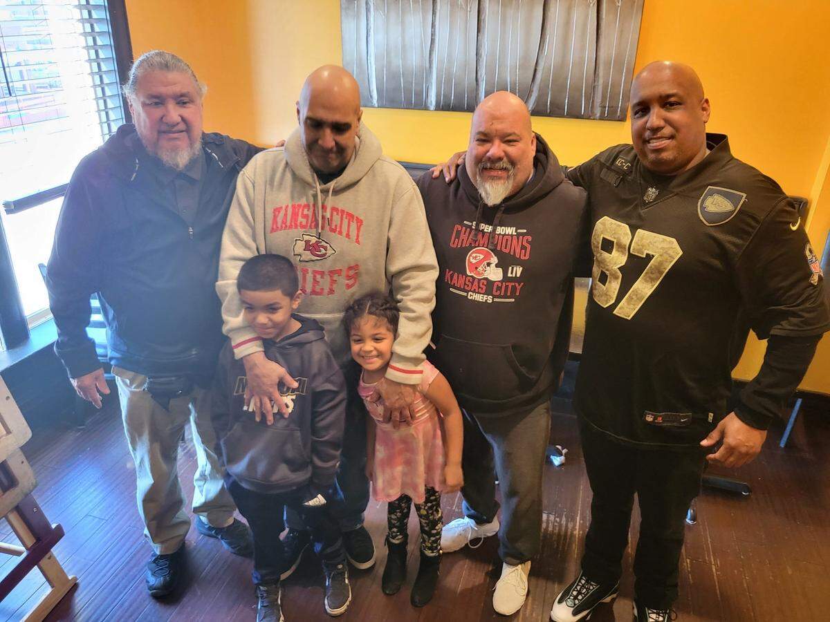 Each of Charles Lona’s children learned a different life lesson from their father that they continue to take with them. Charles Lona, left, is pictured with sons Tim, second from left and Chris, second from right.
