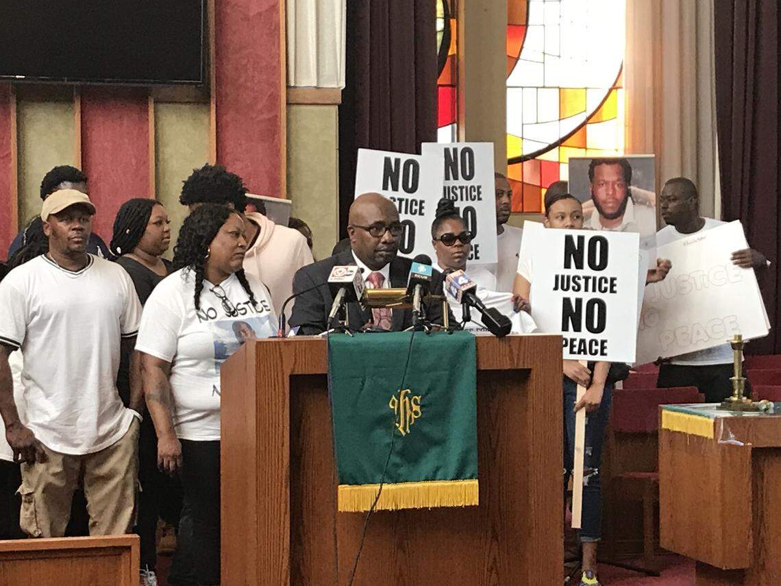 Family members and activists gathered in Kansas City Thursday to seek answers in the fatal shooting of Terrance Bridges by a police officer on May 26. Local activist group MORE2 announced a news conference at Swope Parkway United Christian Church.