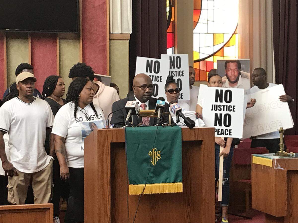 Family members and activists gathered in Kansas City in 2019 to seek answers in the fatal shooting of Terrance Bridges by a police officer on May 26.
