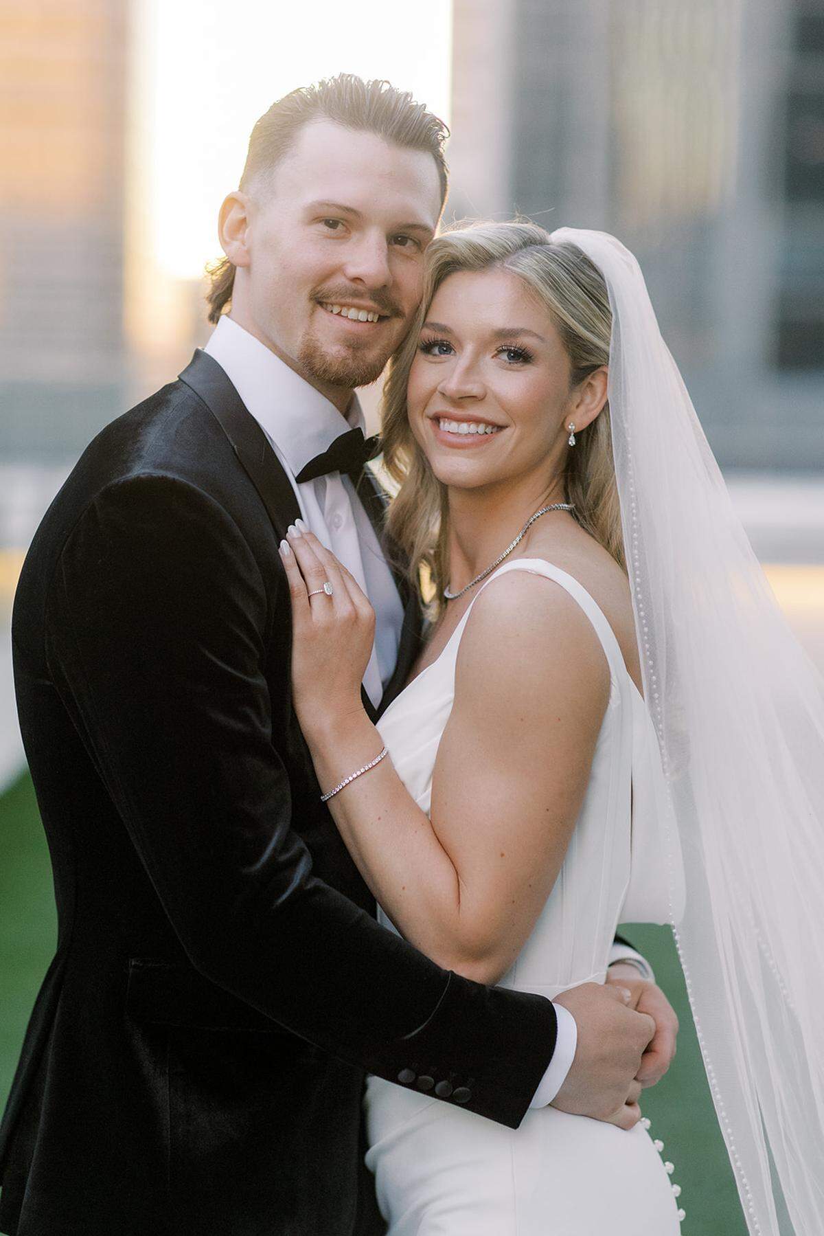 Here’s the happy couple.