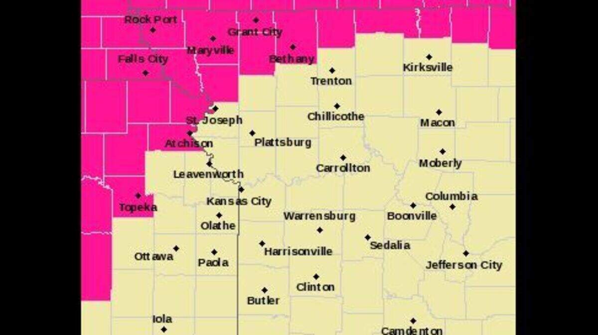 Outdoor burning is discouraged as warm, dry and windy conditions will create an elevated risk of fires spreading quickly, according to the National Weather Service in Kansas City. A red flag warning has been issued for northeast Kansas and northern Missouri.