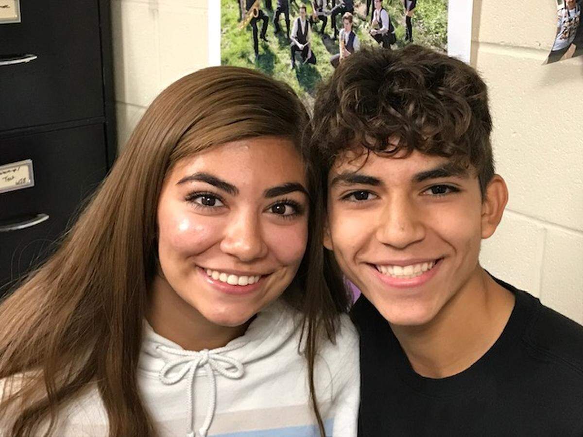 Blue Springs High School students Daniela Cervantes, 18, and her brother Ismael Cervantes, 16, will march with the Blue Springs Golden Regiment in the Macy’s Thanksgiving Day Parade.