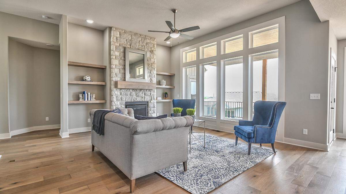 Some eight amazing move-in-ready abodes are available within Rodrock communities, including the gorgeous Capri by Rob Washam Homes in the Greens of Chapel Creek. This reverse 1.5-story home offers main-level living at its finest on a coveted walkout homesite within the golf-course community.