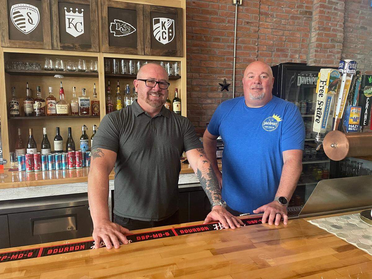 Justin Appleberry, left, and Mike Howard opened The Davenport in April 2024.