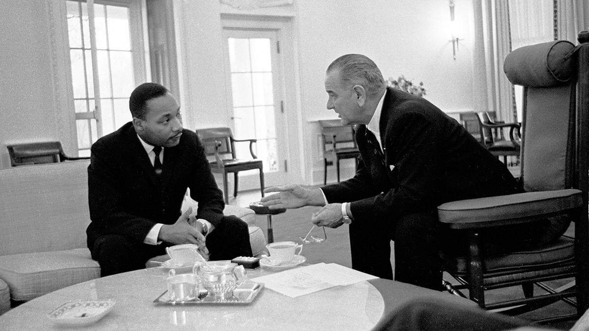 At a speech at Kansas State University in Manhattan, Martin Luther King Jr. warned that the only way to fight racial divides in where people live “is through strong fair housing bills.”