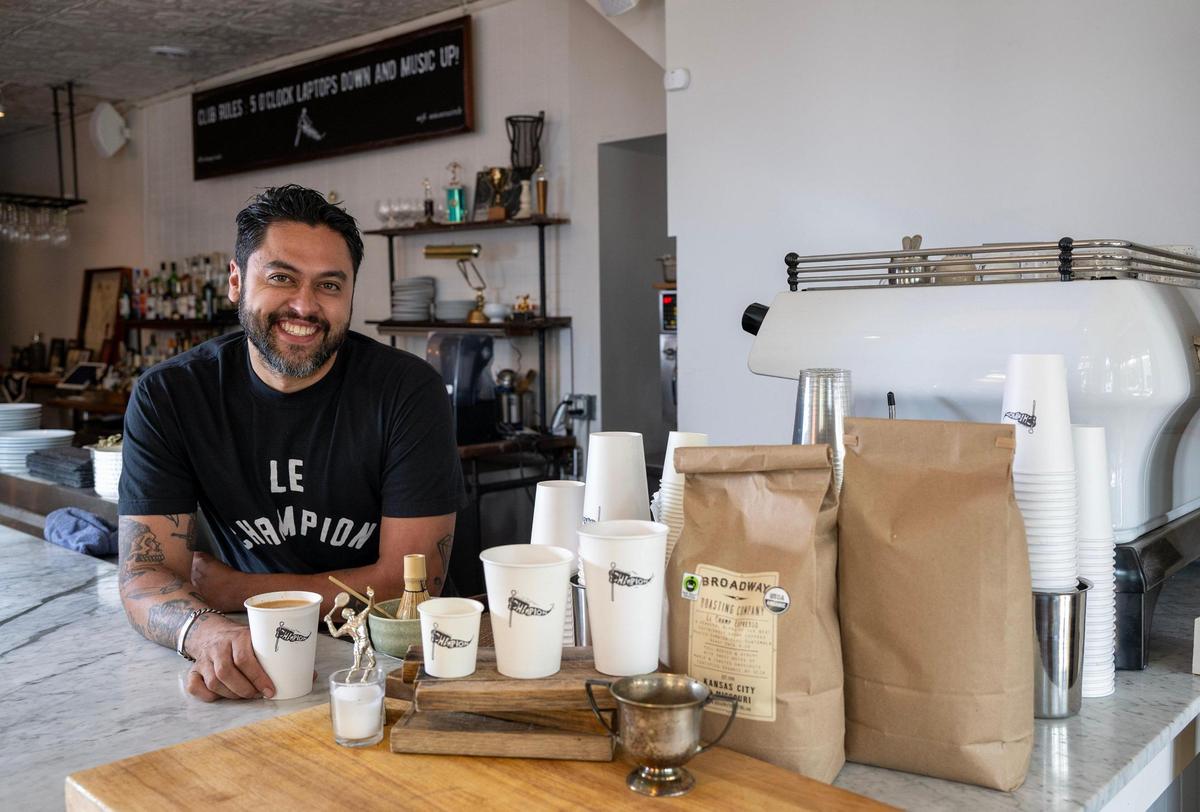 Amante Domingo, owner, plans to open Le Champion, 4149 Pennsylvania Ave., by the end of June. Le Champion will serve coffee, wine and small bites.