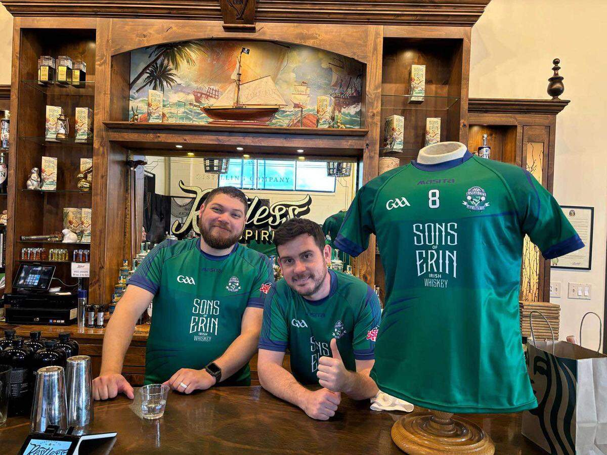 A look at the Wolfhounds’ kit reveal at Restless Spirits Distilling Company in North Kansas City on July 21.