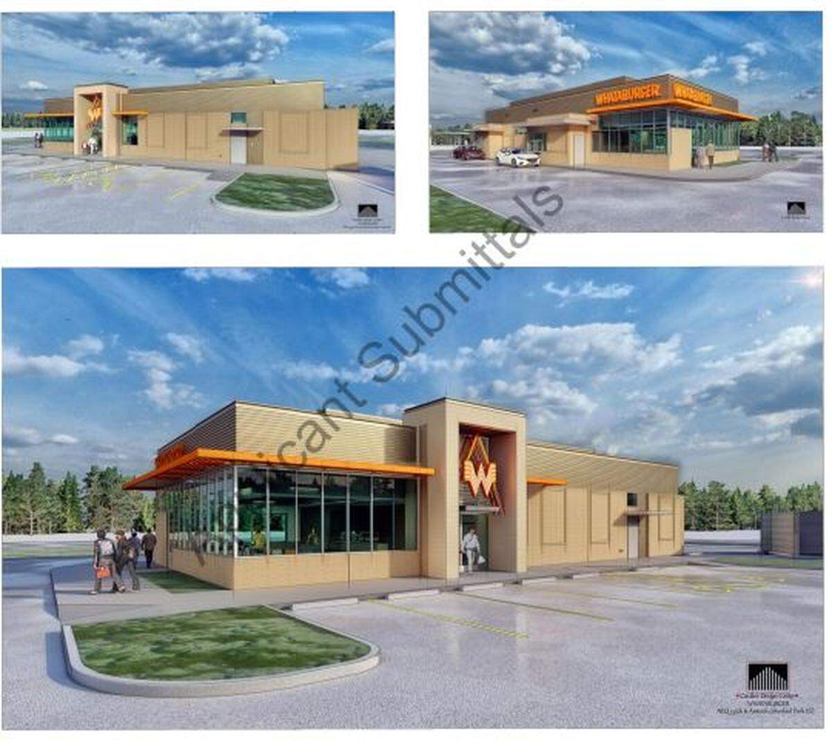 Renderings for the proposed Overland Park Whataburger