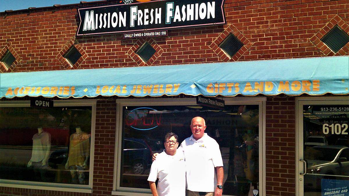 Becky and Ray Hanf, owners of Mission Fresh Fashion at 6102 Johnson Drive, began their 21st year in retailing in May. They sell women’s clothing and accessories and often give away homegrown tomatoes and other vegetables to their customers in the summer.
